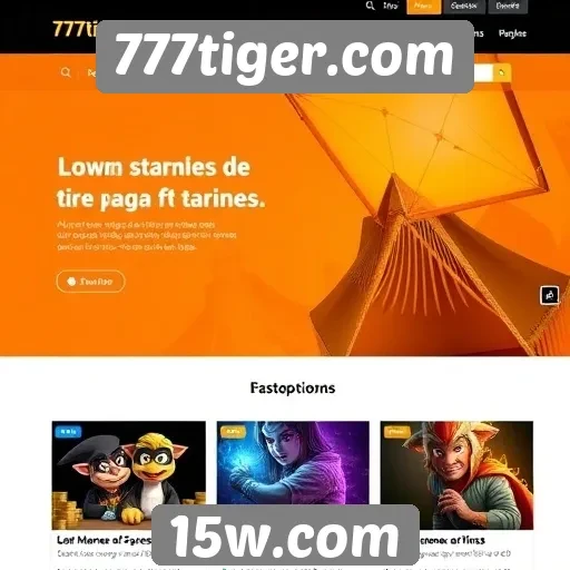 Tendências de design no site 777tiger.com
